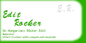 edit rocker business card